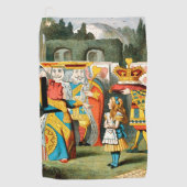 不思議の国の女王のハート ゴルフタオル (正面)