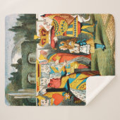 不思議の国の女王のハート シェルパブランケット (正面(横))