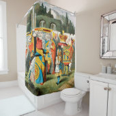 不思議の国の女王のハート シャワーカーテン (インサイチュ)