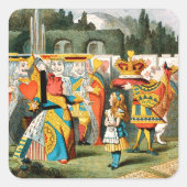 不思議の国の女王のハート スクエアシール (正面)