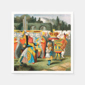 不思議の国の女王のハート スタンダードカクテルナプキン (正面)