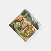 不思議の国の女王のハート スタンダードカクテルナプキン (角)