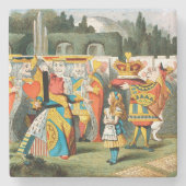 不思議の国の女王のハート ストーンコースター (正面)