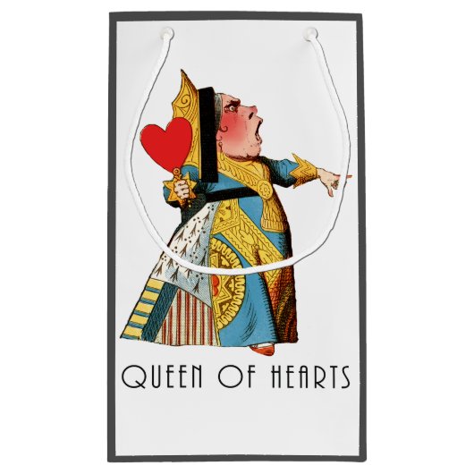 不思議の国の女王のハート スモールペーパーバッグ (裏面)