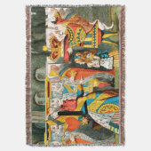 不思議の国の女王のハート スローブランケット (正面縦)