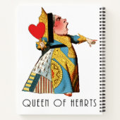 不思議の国の女王のハート ノートブック (裏面)