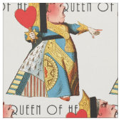 不思議の国の女王のハート ファブリック (クローズアップ)