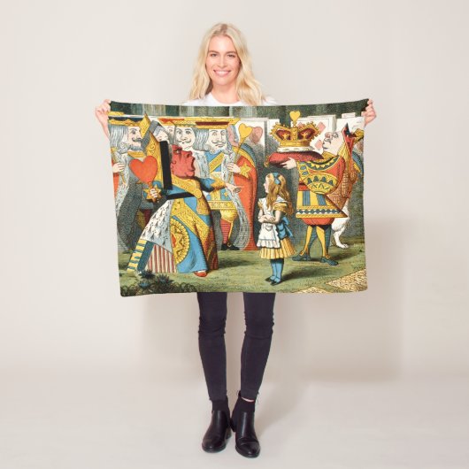 不思議の国の女王のハート フリースブランケット (インサイチュ)