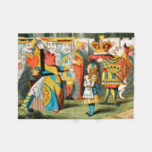 不思議の国の女王のハート フリースブランケット (正面(横))