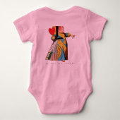 不思議の国の女王のハート ベビーボディスーツ (裏面)