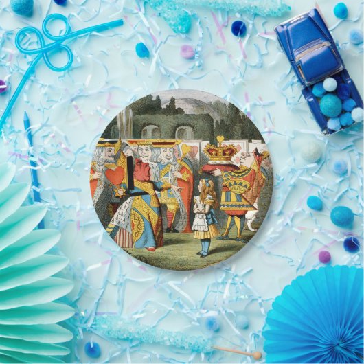 不思議の国の女王のハート ペーパープレート (パーティー)