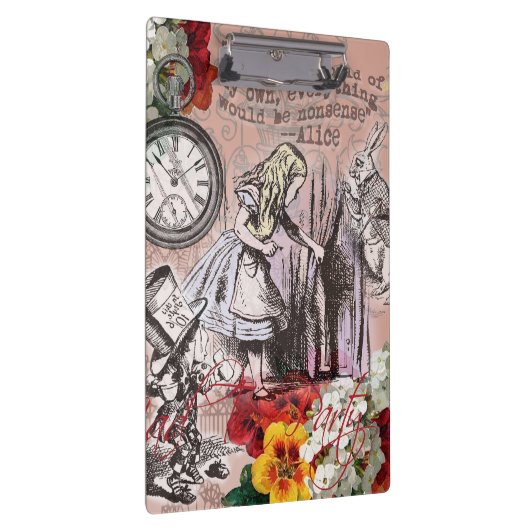 不思議の国の帽子とうさぎのアリス クリップボード (右)