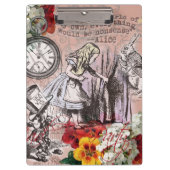 不思議の国の帽子とうさぎのアリス クリップボード (正面)