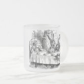 不思議の国の帽子屋のお茶会のヴィンテージアリス フロストグラスマグカップ (正面右)