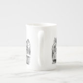 不思議の国の帽子屋のお茶会のヴィンテージアリス ボーンチャイナマグカップ (裏面)