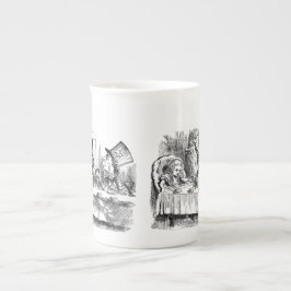 不思議の国の帽子屋のお茶会のヴィンテージアリス ボーンチャイナマグカップ