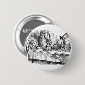 不思議の国の帽子屋のお茶会のヴィンテージアリス 缶バッジ (正面&裏面)