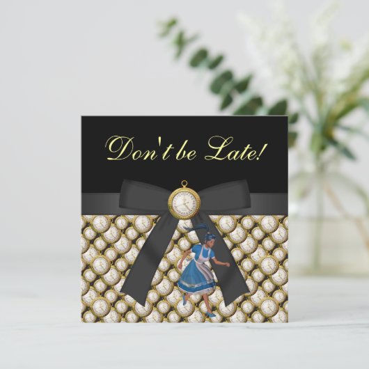 不思議の国の帽子屋のお茶会の招待のアリス 招待状 (スタンド正面)