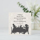 不思議の国の帽子屋のお茶会の誕生日のアリス 招待状 (スタンド正面)