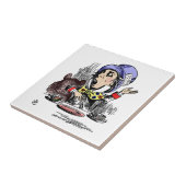 不思議の国の帽子屋のヤマネのヴィンテージアリス タイル (側面)