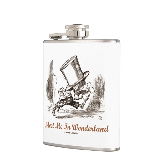 不思議の国の帽子屋のランニングの私に会って下さい フラスク (左)
