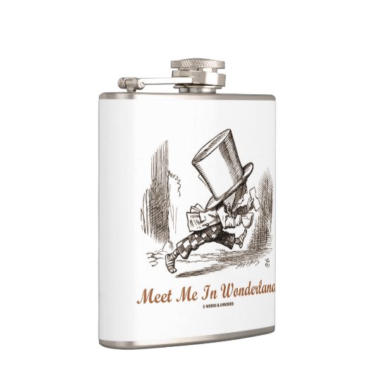 不思議の国の帽子屋のランニングの私に会って下さい フラスク (右)