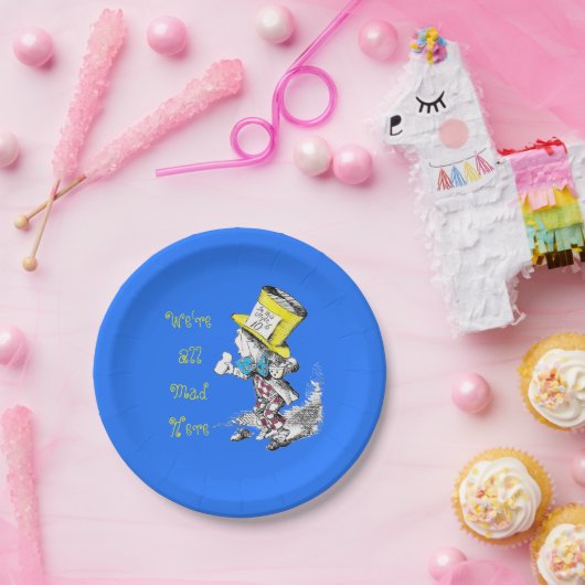 不思議の国の帽子屋の紙皿のアリス ペーパープレート (パーティー)