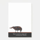 不思議の国の引用文とレイヴンのポストイットのノートのアリス ポストイット (正面)