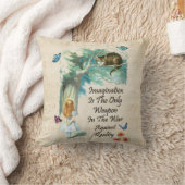 不思議の国の引用文のアリス クッション (ブランケット)