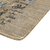 不思議の国の引用文のヴィンテージ辞書の芸術のアリス カッティングボード (角)