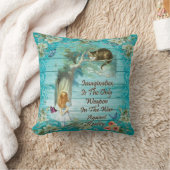 不思議の国の引用文-想像のアリス クッション (ブランケット)