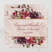 不思議の国の愛とエレガント広場のア感謝していリス サンキューカード (正面/裏面)