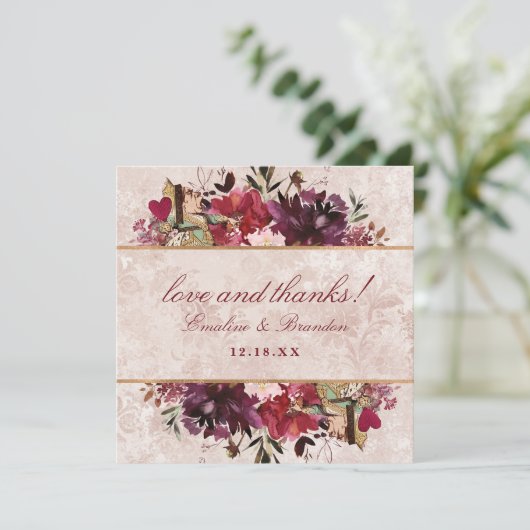 不思議の国の愛とエレガント広場のア感謝していリス サンキューカード (スタンド正面)