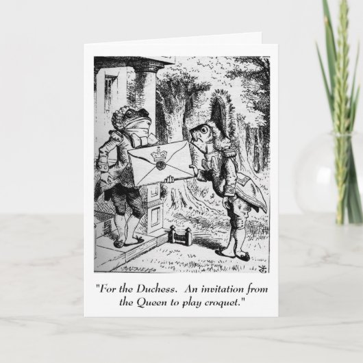 不思議の国の招待のアリス 招待状 (正面)