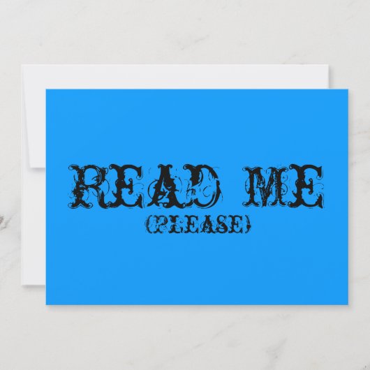 不思議の国の招待状のアリス 招待状 (正面)