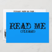 不思議の国の招待状のアリス 招待状 (正面/裏面)