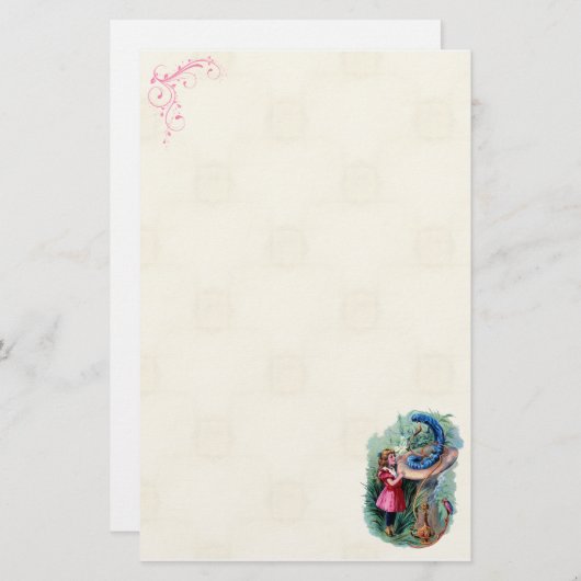 不思議の国の文房具のヴィンテージアリス 便箋 (正面/裏面)