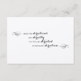 不思議の国の方向挿入物のアリス エンクロージャーカード