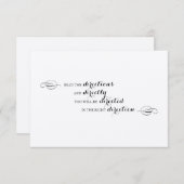 不思議の国の方向挿入物のアリス エンクロージャーカード (正面/裏面)