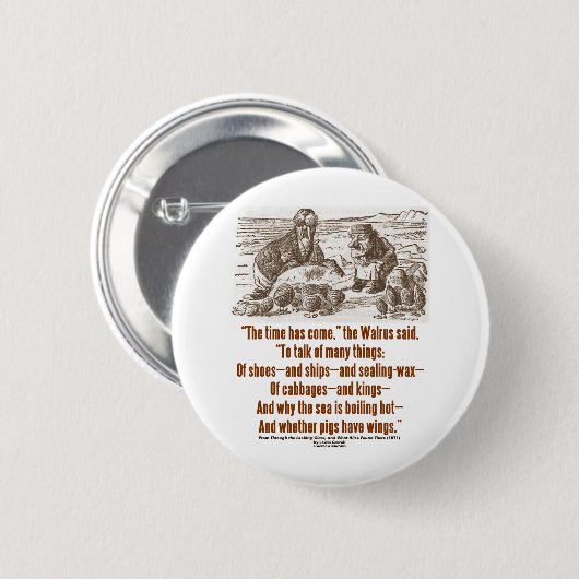 不思議の国の時間は姿見を通って来ました 缶バッジ (正面&裏面)