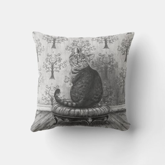 不思議の国の枕のチェシャー猫の枕アリス クッション (裏面)