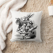 不思議の国の枕ヴィンテージのイラストレーションアリス クッション (ブランケット)