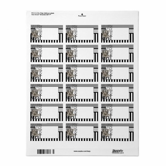 不思議の国の毛虫のアリスグランジ ラベル (フルシート)