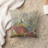 不思議の国の水ぎせるの喫煙の幼虫のアリス クッション (ブランケット)