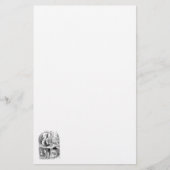 不思議の国の水ぎせるの喫煙の幼虫アリス 便箋 (正面)