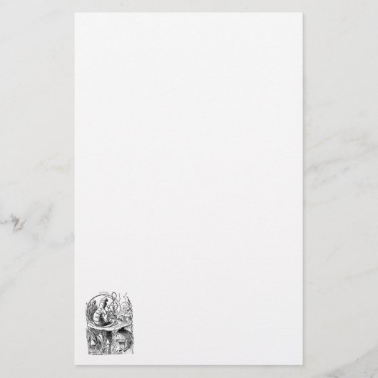 不思議の国の水ぎせるの喫煙の幼虫アリス 便箋 (正面)