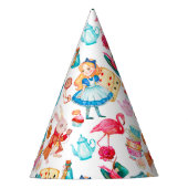 不思議の国の水彩画のアリス パーティーハット (正面)