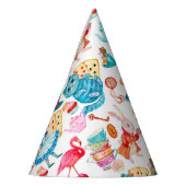 不思議の国の水彩画のアリス パーティーハット (左)