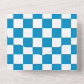 不思議の国の猫と帽子の赤ちゃんシャワーのアリス オールインワン招待状 (裏面)