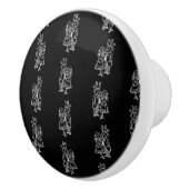 不思議の国の白いウサギおよびアリスパターンのアリス セラミックノブ (右)